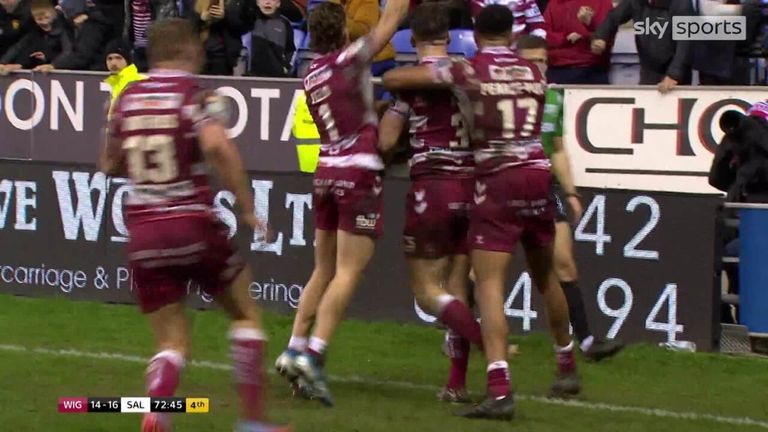 Toby King completed Wigan Warriors' sensational comeback in the thrilling Super League clash with Salford