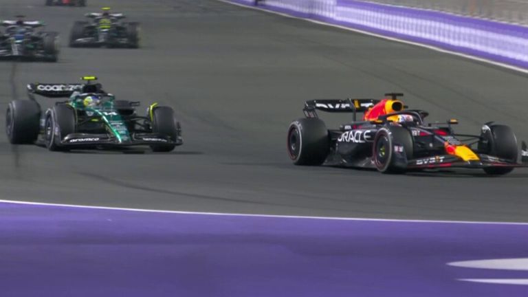 Max Verstappen over takes alonso