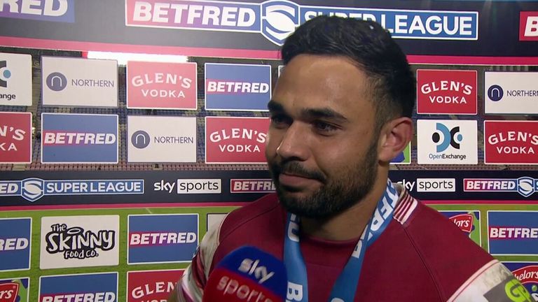 Wigan Warriors' Bevan French was the player of the match and reflects on their hard-fought win over Salford Red Devils as Wigan's late comeback gave them a 20-16 victory at home