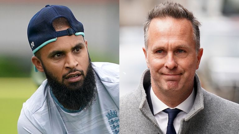 Adil Rashid and Michael Vaughan