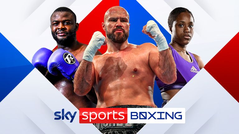 Martin Bakole, Alen Babic and Caroline Dubois will fight live on Sky Sports on April 22 (Photos: BOXXER & Getty)