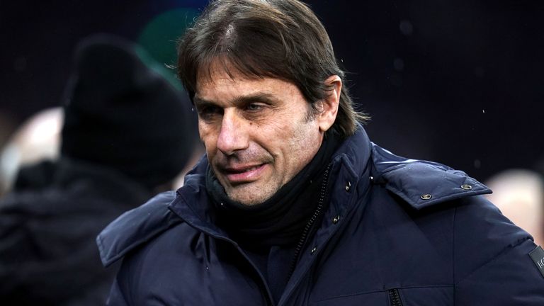 Tottenham Hotspur manager Antonio Conte during the UEFA Champions League round of sixteen, second leg match at the Tottenham Hotspur Stadium, London. Picture date: Wednesday March 8, 2023.