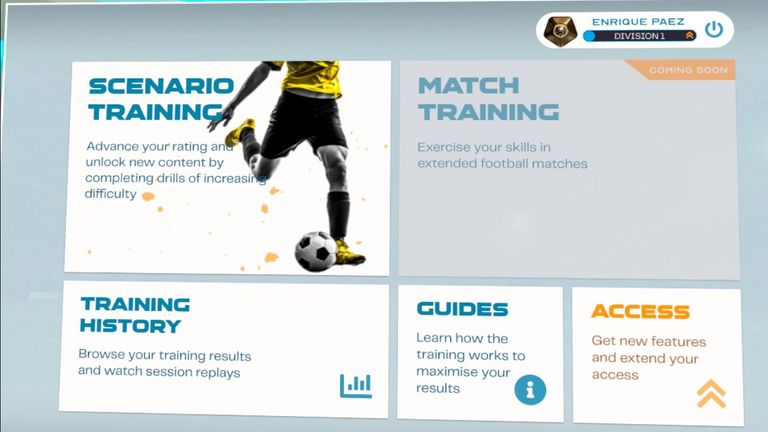Perangkat lunak realitas virtual BeYourBest sedang digunakan oleh klub termasuk Borussia Dortmund untuk meningkatkan kesadaran pemain