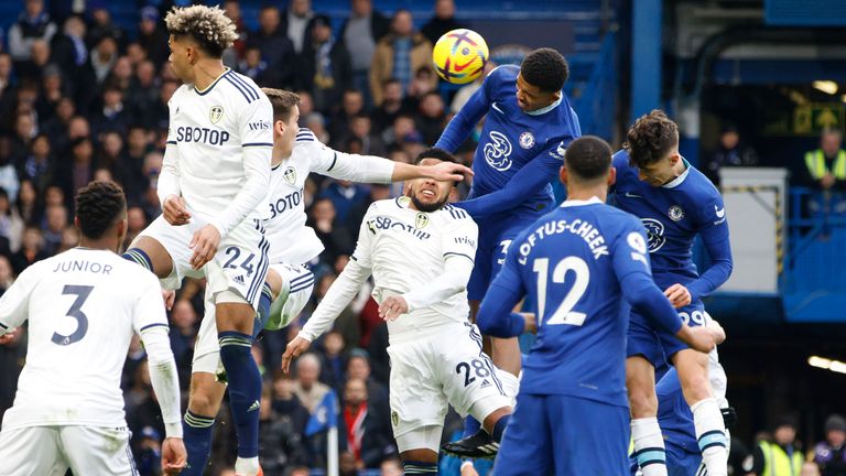 Wesley Fofana scored his first Premier League goal in his 42nd appearance in the competition 