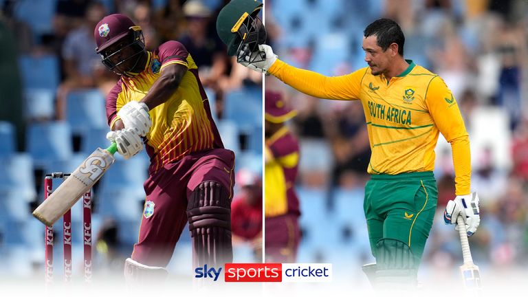 Highlights of the T20 international between South Africa and West Indies.