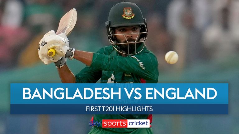Highlights of England against Bangladesh in the first T20 international.