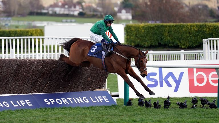 El Fabiolo jumps to victory in the Sporting Life Arkle Novices' Chase
