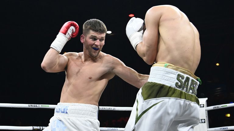 BOXXER PARIS FIGHT NIGHT.11/03/23 ZENITH PARIS,  LA VILLETTE, FRANCE.PIC CHRIS DEAN/BOXXER.(PICS FREE FOR EDITORIAL USE ONLY).FARRHAD SAAD v MACAULAY MCGOWAN