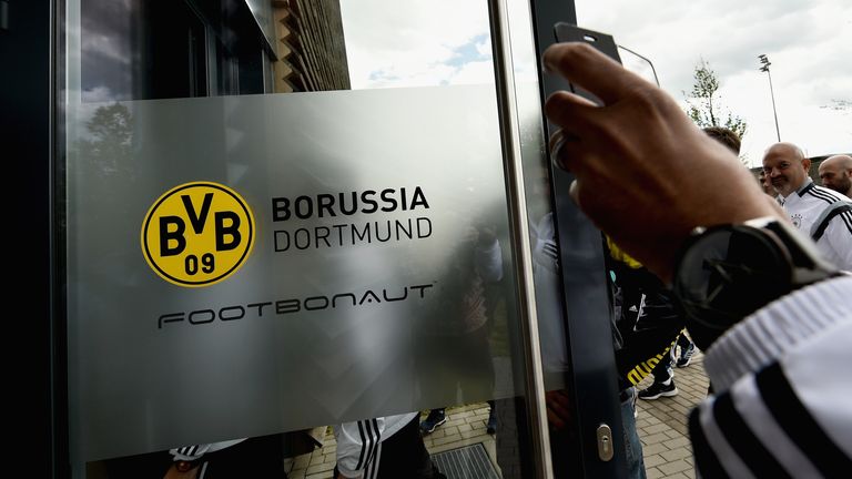 Footbonaut entrance at Borussia Dortmund training ground