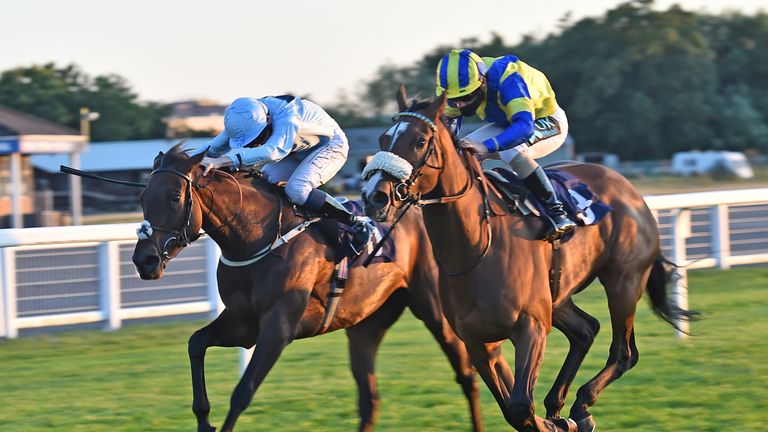 Forge Valley Lad (right) in winning action at Windsor 