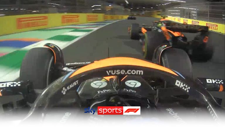 Ride onboard with both McLaren drivers, Oscar Piastri and Lando Norris as they battled for position at the Saudi Arabian Grand Prix.