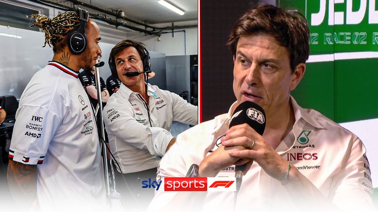 Toto Wolff and Lewis Hamilton 