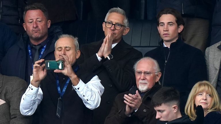 Gary Lineker was the King Power Stadium watching Leicester against Chelsea