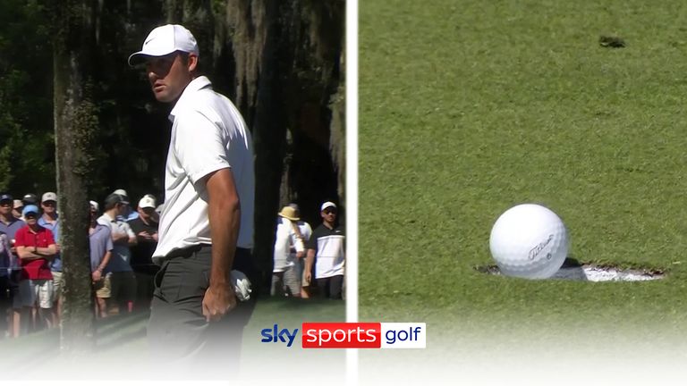 Scheffler somehow misses out on birdie | &#39;How can a golf ball behave like this&#39;