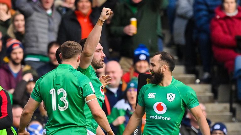 Ireland's third try through Conan firmly took the Test away from the Scots