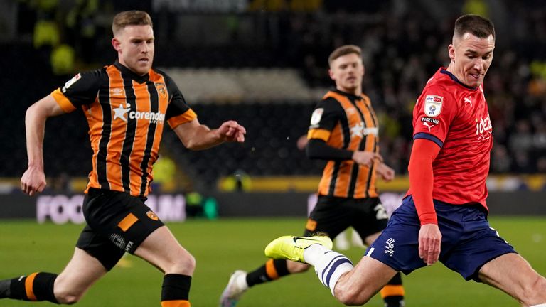 West Bromwich Albion&#39;s Jed Wallace has an attempt on goal