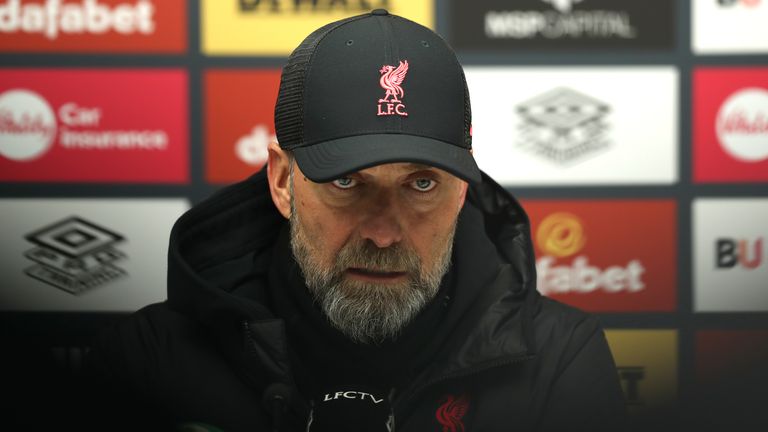 Jurgen Klopp expressed his disappointment after the defeat to Bournemouth
