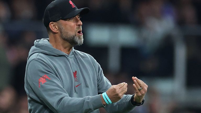 Liverpool manager Jurgen Klopp passes on instructions during their Champions League defeat to Real Madrid