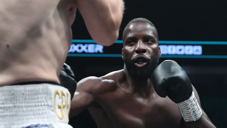 BEN SHALOM...S BOXXER FIGHT NIGHT.25/03/23 AO ARENA.PIC LAWRENCE LUSTIG/BOXXER.(PICS FREE FOR EDITORIAL USE ONLY).WBO WORLD CRUISERWEIGHT CHAMPIONSHIP.LAWRENCE OKOLIE v DAVID LIGHT
