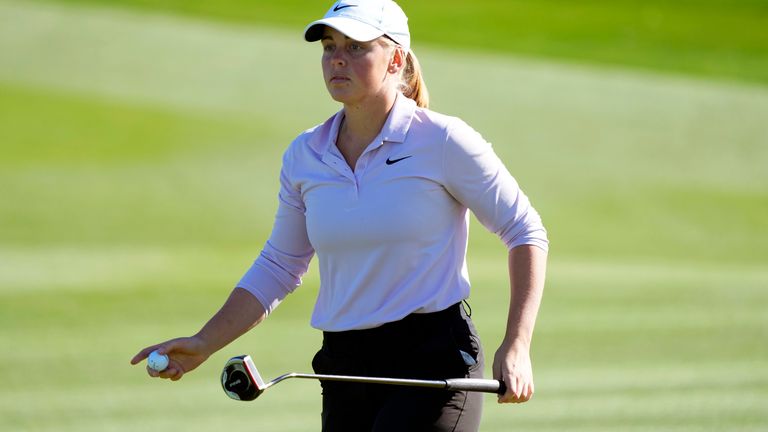 Charley Hull was in contention going into the final round but finished the weekend tied for seventh place