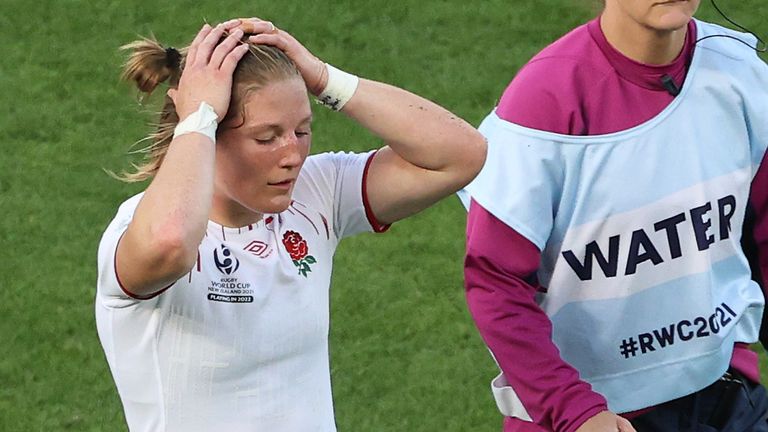 England wing Lydia Thompson has spoken about living with 'complete blame' for the Red Roses World Cup final loss 