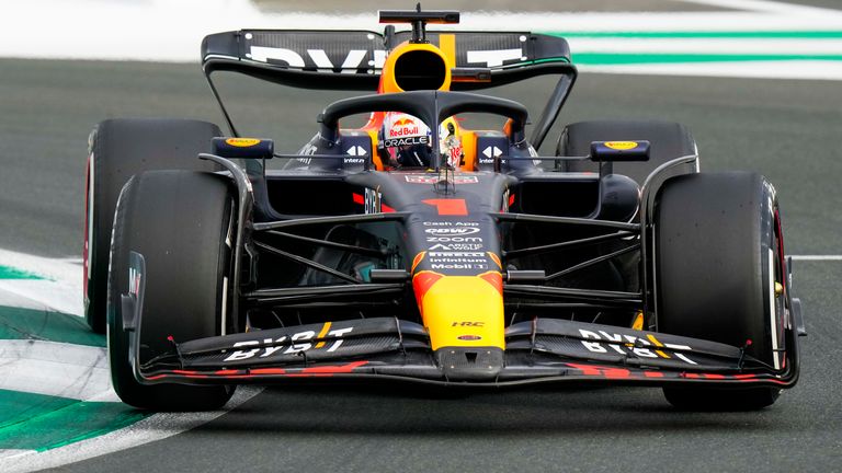 Max Verstappen has topped all three practice sessions at the Saudi Arabian Grand Prix