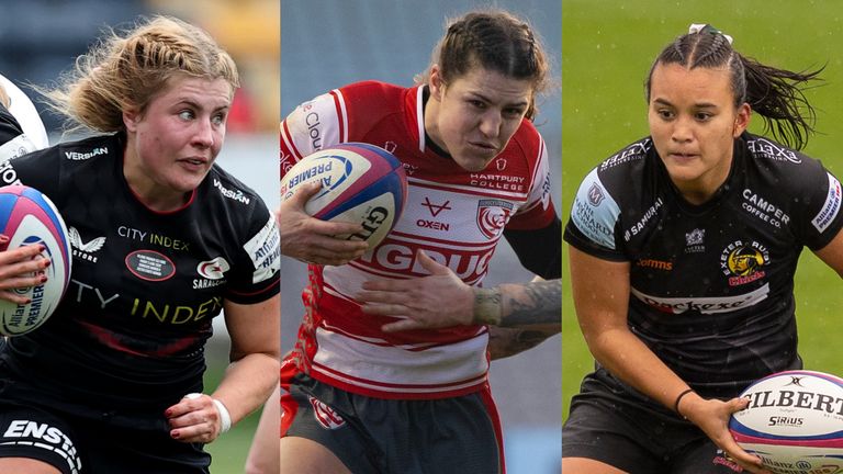 Saracen's May Campbell, Gloucester-Hartpury's Ellie Rugman and Nancy McGillivray of Exeter Chiefs have been named in England's Six Nations squad