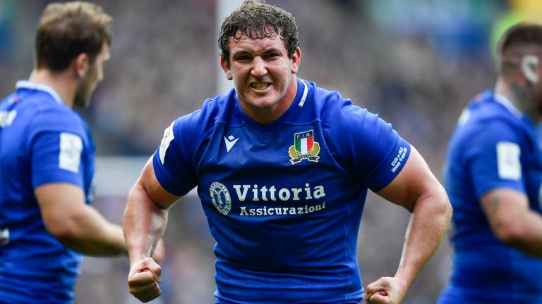 Italy's Michele Lamaro is their spiritual on-pitch leader from the back-row 
