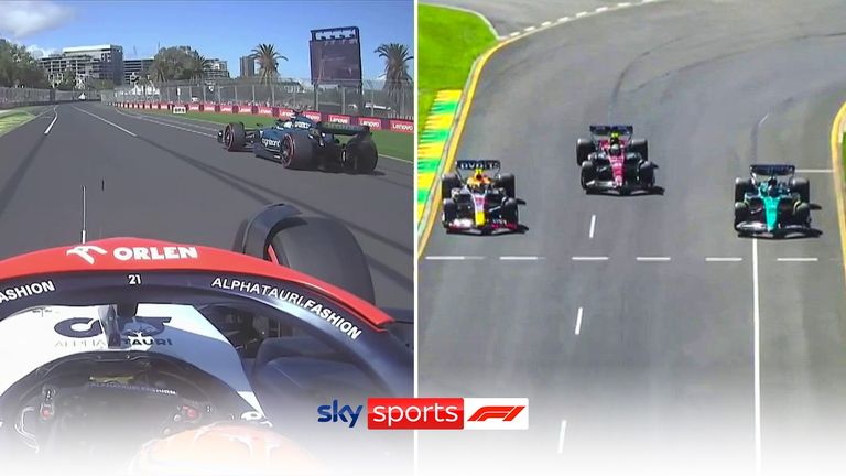 A number of drivers narrowly avoided crashing as opening practice was halted at the Australian Grand Prix.