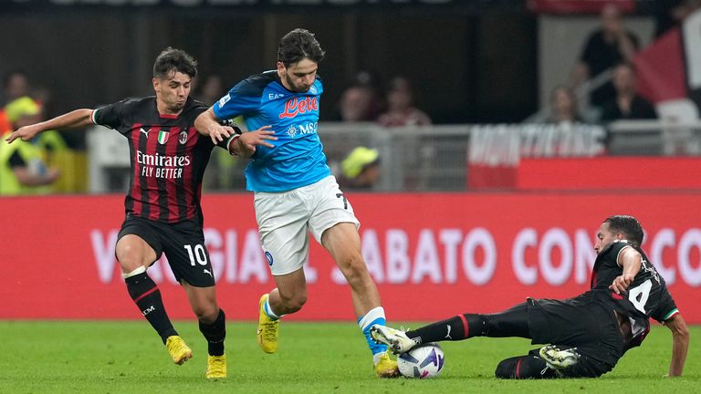 Reigning champions AC Milan and current leaders Napoli have lots of foreign talent but few Italian stars