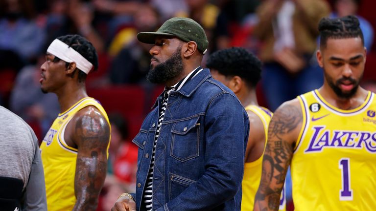 Los Angeles Lakers LeBron James nears his return to the court. 