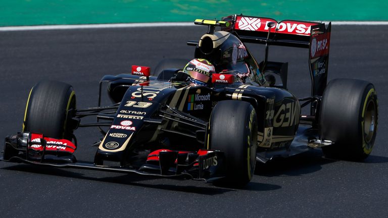 Lotus driver Pastor Maldonado of Venezuela steers his car during the free practice at the Hungarian Formula One Grand Prix in Budapest, Hungary, Friday, July 24, 2015. The Hungarian Formula One Grand Prix will be held on Sunday July, 26. (AP Photo/Darko Vojinovic)