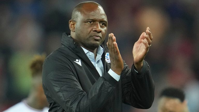 Crystal Palace's head coach Patrick Vieira