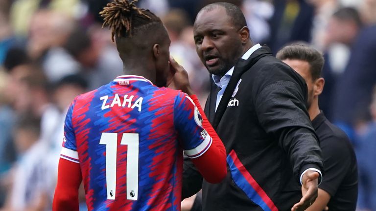 Patrick Vieira y Wilfried Zaha