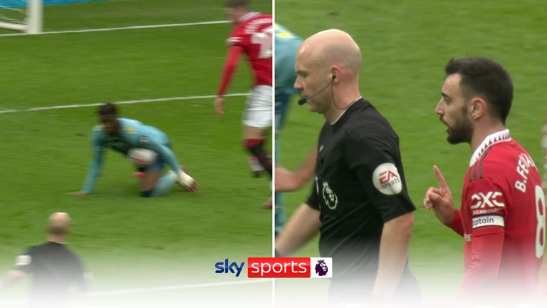 Man Utd penalty shout v Southampton