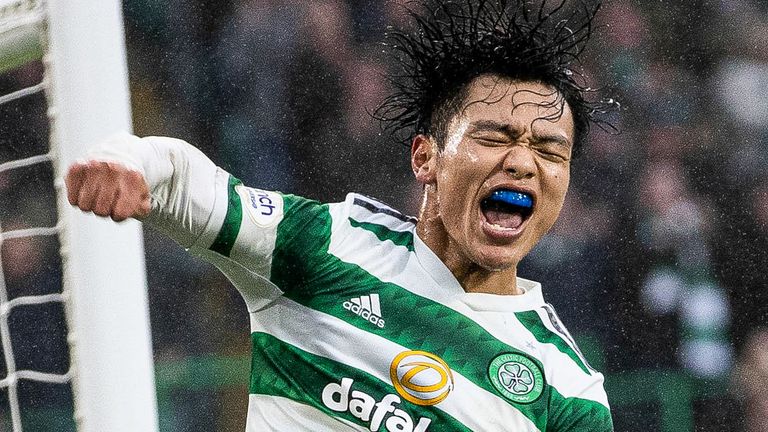 Reo Hatate was the Scottish Premiership Player of the Month for February