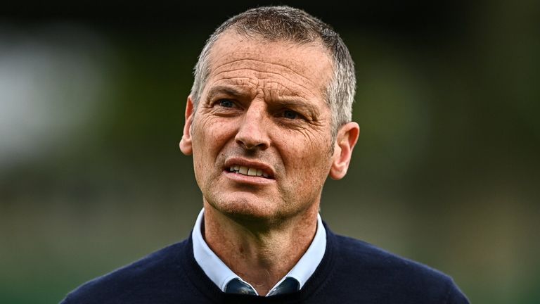 Dublin , Ireland - 23 September 2022; Republic of Ireland manager Jim Crawford before the UEFA European U21 Championship play-off first leg match between Republic of Ireland and Israel at Tallaght Stadium in Dublin. (Photo By E..in Noonan/Sportsfile via Getty Images)