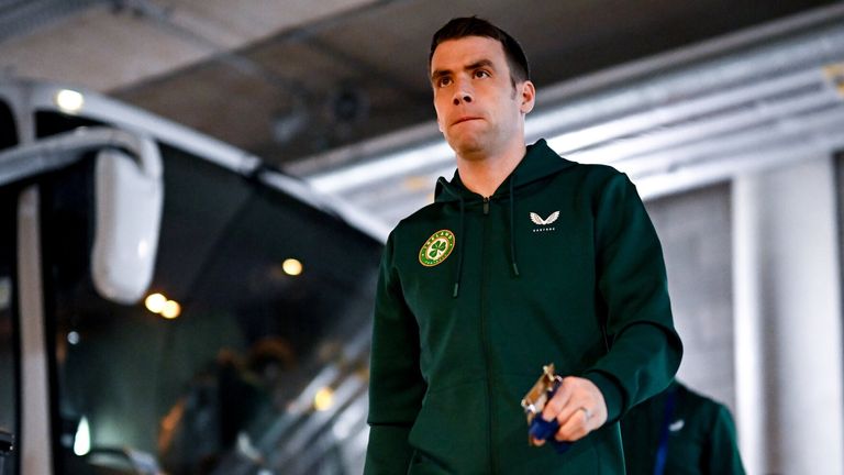 Republic of Ireland captain Seamus Coleman is a doubt for Monday&#39;s game