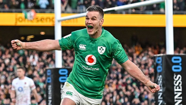 Johnny Sexton led Ireland to Grand Slam success in the final Six Nations Test of his career