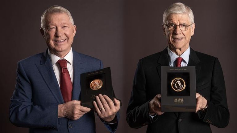 Sir Alex Ferguson dan Arsene Wenger telah dilantik ke dalam Premier League Hall of Fame