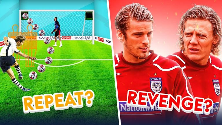 Repeat or revenge Jimmy Bullard vs David Bentley Free Kick Challenge