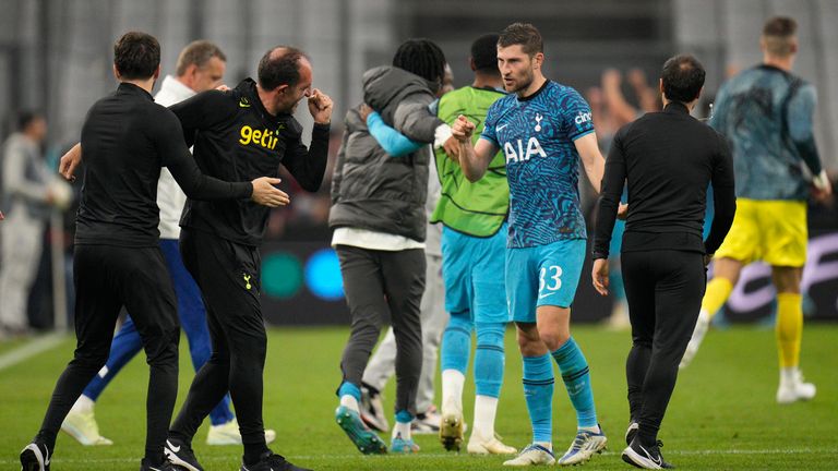 Tottenham&#39;s Cristian Stellini led the team to a vital Champions League win in Marseille earlier this season