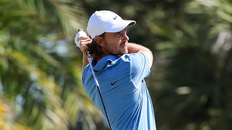 Tommy Fleetwood estaba a dos golpes del líder (AP Photo/Mike Carlson)