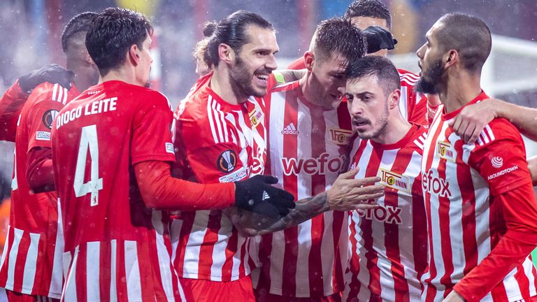 Union Berlin drew 3-3 with Union Saint-Gilloise in the first leg of the Europa League
