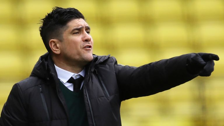 Xisco Munoz pictured during his time in charge of Watford