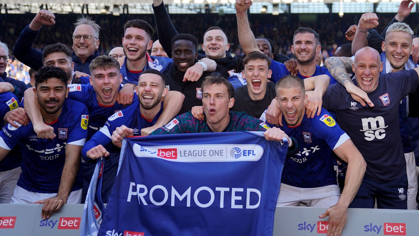 Ipswich 6-0 Exeter: Tractor Boys seal promotion to Championship with ...