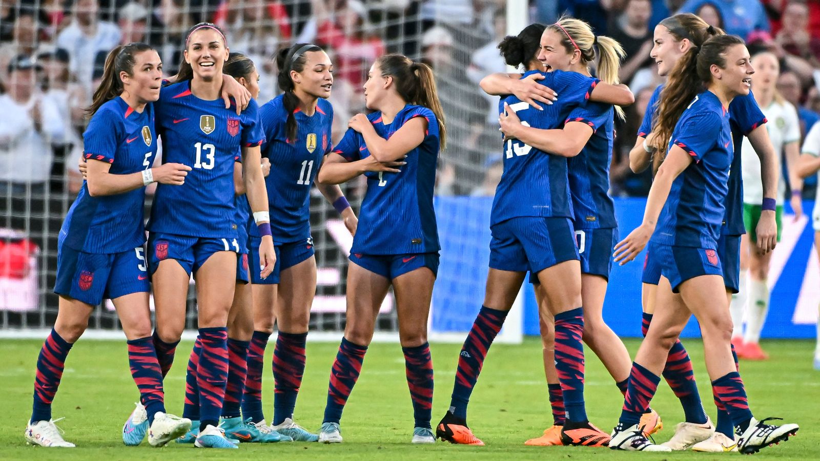 United States Women 10 Republic of Ireland Women Alana Cook scores