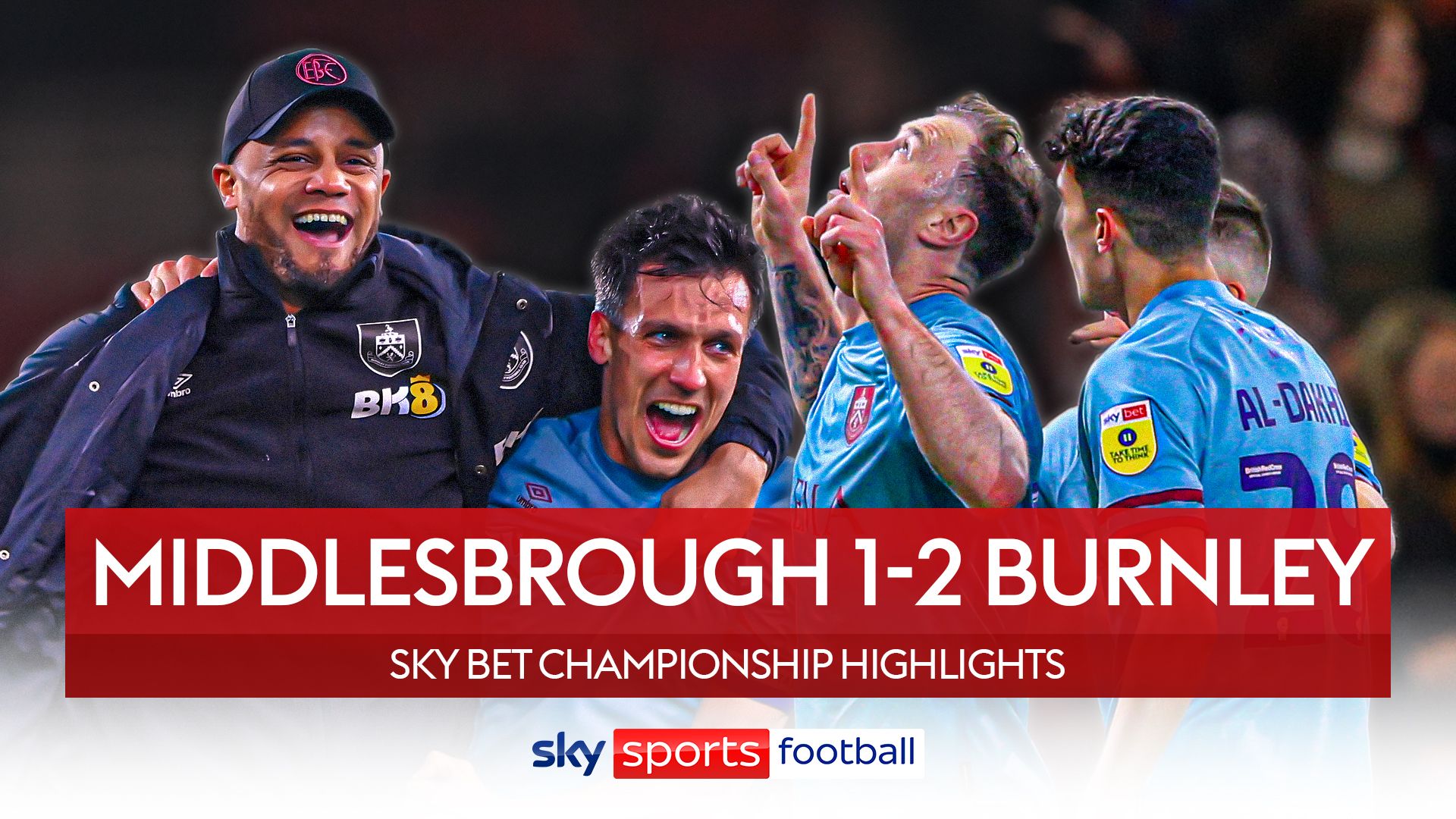 Middlesbrough 1-2 Burnley | Clarets clinch promotion