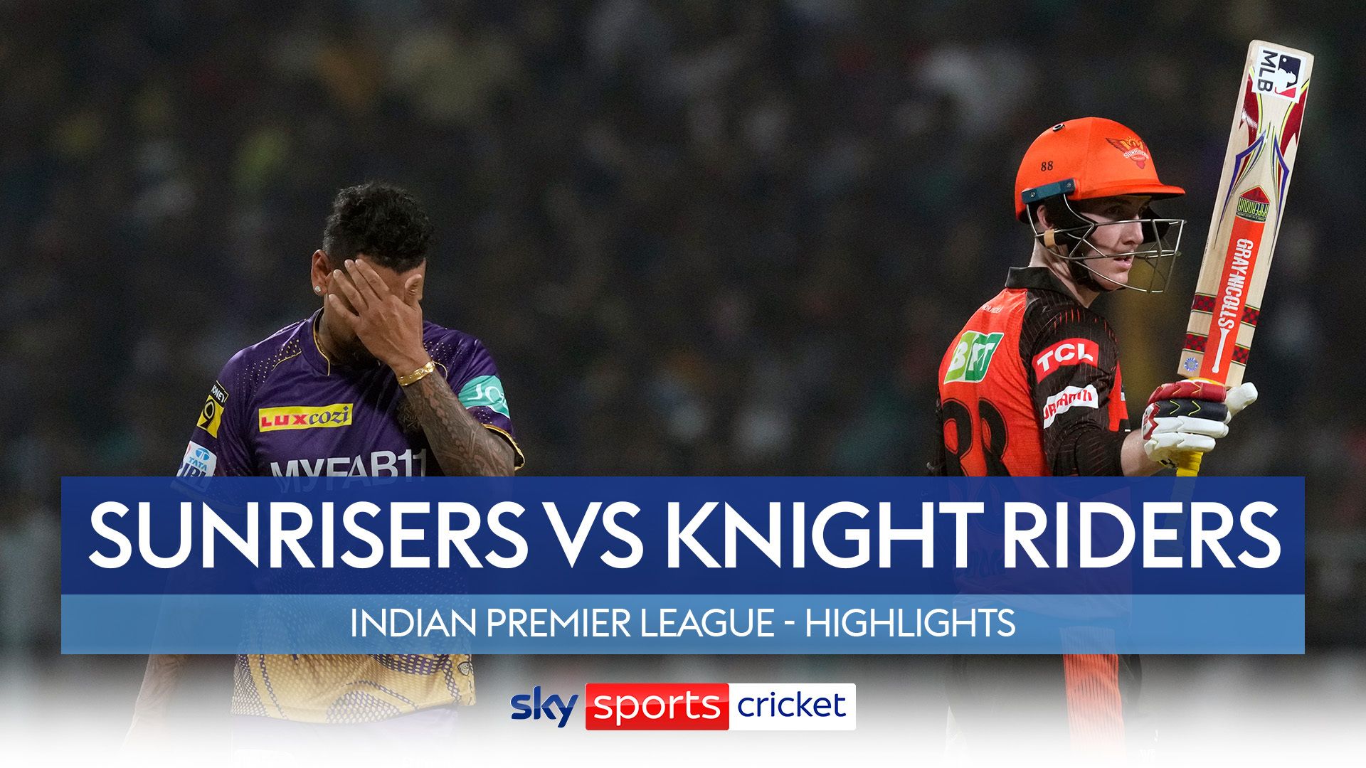 Brook ton leads Sunrisers to victory over Knight Riders