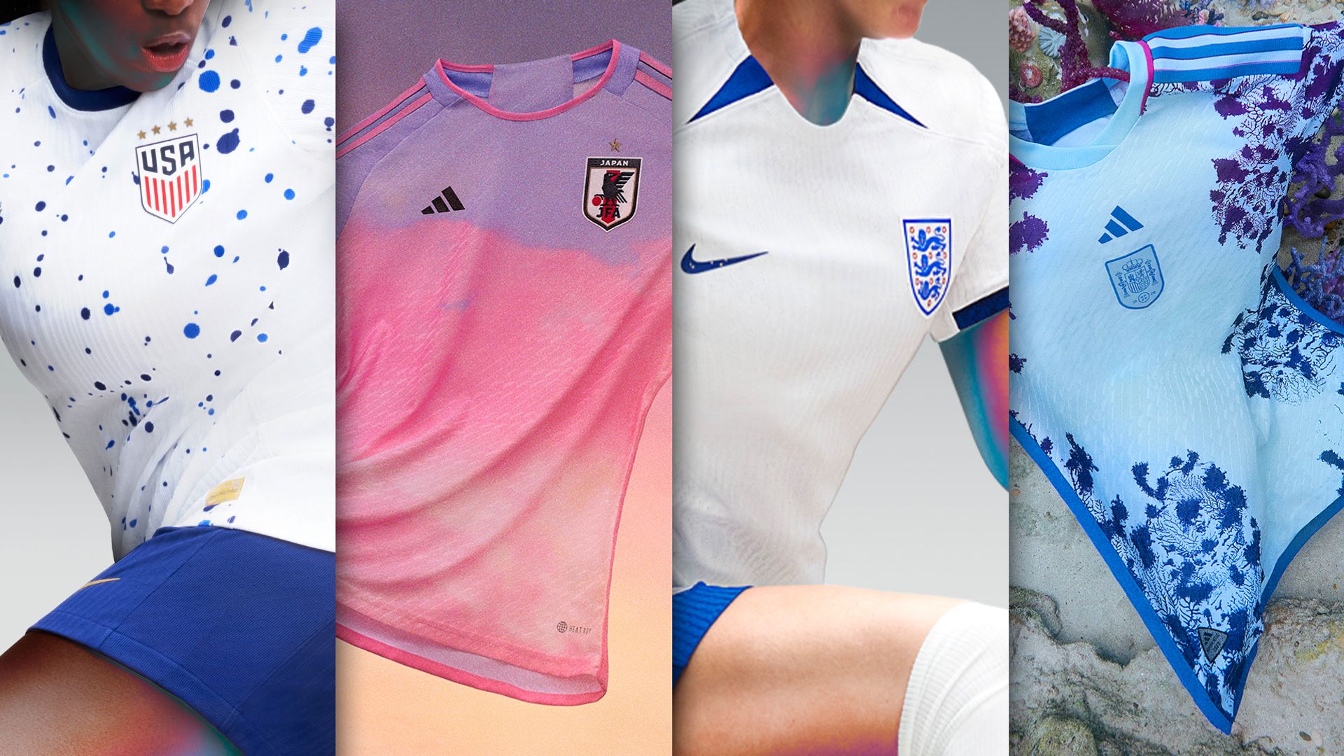 Women's World Cup kits: England, ROI and USA among released kits